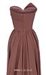 MNM Couture N0687 Removable Overskirt Strapless Column Dress