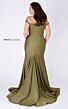 MNM Couture L0044 Illusion Side Off-The-Shoulder Dress