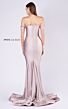 MNM Couture L0044S V-Neck Sheer Long Sleeve Dress