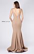 MNM Couture M0008 Plunging Neck Sleeveless Mermaid Dress