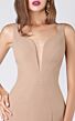 MNM Couture M0008 Plunging Neck Sleeveless Mermaid Dress