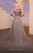 MNM Couture M0095 A-Line Lace Bodice Illusion Neck Dress