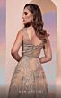MNM Couture M0097 Plunging Neck A-Line Lace Dress