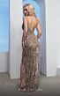 MNM Couture M1003 Removable Cape Embellished Illusion Dress