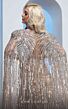 MNM Couture M1003 Removable Cape Embellished Illusion Dress