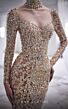 MNM Couture M1017 Scoop Back Sweetheart Neck Embellished Dress