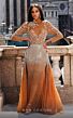 MNM Couture M1127 Long Overskirt High Neck Embellished Dress