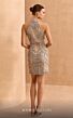 MNM Couture M1143 High Neck Embellished Dress