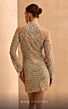 MNM Couture M1143S High Neck Long Sleeves Embellished Dress