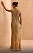 MNM Couture M1145 Detachable Cape High Neck Embellished Dress