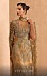 MNM Couture M1145 Detachable Cape High Neck Embellished Dress