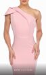 MNM Couture R01089 Asymmetric One-Shoulder Cap Sleeve Dress