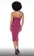 MNM Couture R01136 Crisscross Keyhole Neck Peplum Dress