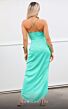 MNM Couture R07384 Spaghetti Strap Tulip Hem Faux Wrap Dress