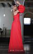 MNM Couture R07399 Bishop Sleeve Shirred A-Line Dress
