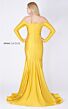 MNM Couture S0003A Off-The-Shoulder Long Sleeve Draped Dress