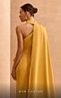 MNM Couture V02033 Choker Neck Side Ruffle Cape Sleeve Dress