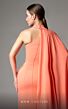 MNM Couture V02033 Choker Neck Side Ruffle Cape Sleeve Dress