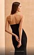 MNM Couture V02040 High Slit Strapless Beaded Bodice Dress
