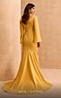 MNM Couture V02044 Split Cape Sleeve V-Neck Dress
