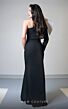 MNM Couture V07245 Shoulder Bow Asymmetric Long Sleeve Dress