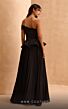 MNM Couture V07282 Beaded Peplum Pleated A-Line Dress