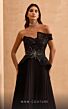 MNM Couture V07282 Beaded Peplum Pleated A-Line Dress