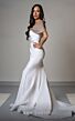 MNM Couture V07388 Beaded Bodice Off-The-Shoulder Dress