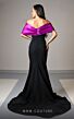 MNM Couture V07388 Beaded Bodice Off-The-Shoulder Dress
