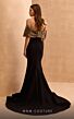 MNM Couture V07388 Beaded Bodice Off-The-Shoulder Dress