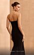 MNM Couture V07399 Beaded Rosette Bodice Sweetheart Neck Dress