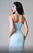 MNM Couture V07421 Rosette Bodice Sweetheart Neck Dress