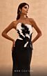 MNM Couture V07442 Floral Strapless Two-Tone Mermaid Dress
