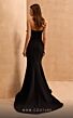 MNM Couture V07456 Strapless Floral-Accented Bodice Dress