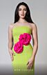 MNM Couture V07548 Strapless Floral Bodice Mermaid Dress