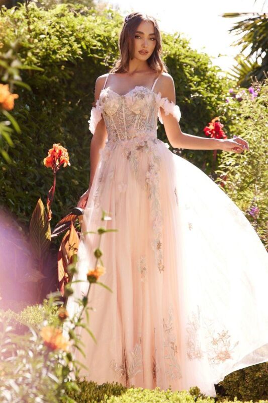 Andrea and Leo A1330 Cold-Shoulder Sweetheart Neck Dress