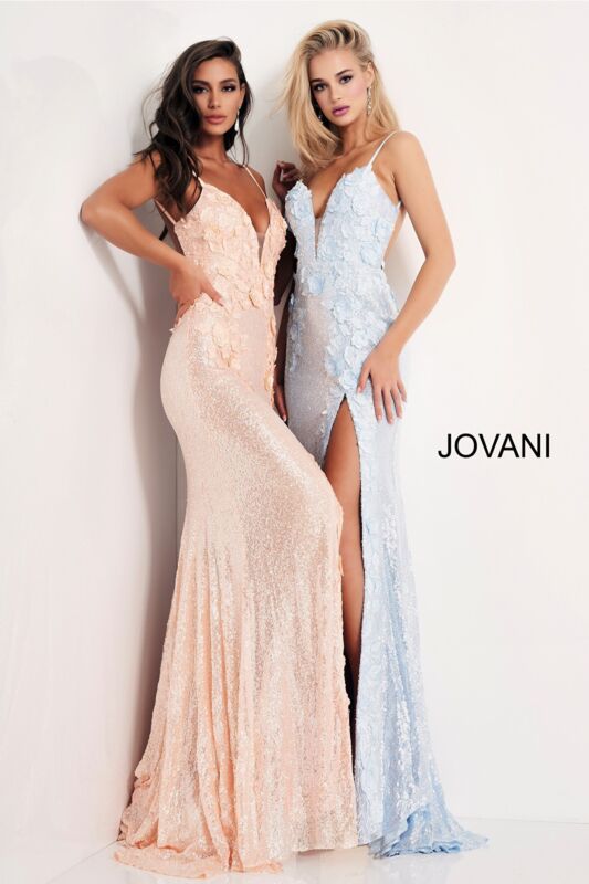Jovani 1012 Deep Plunging Neckline Dress