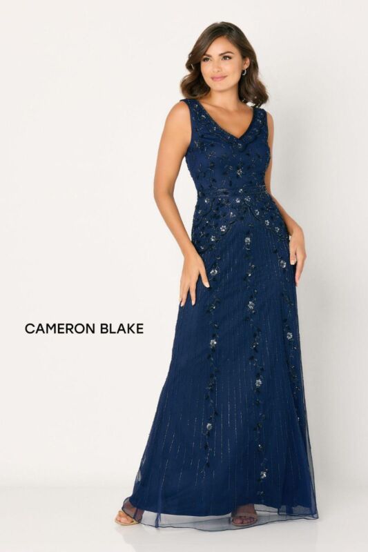 Cameron Blake CB793 Square Back Short Sleeve Dress