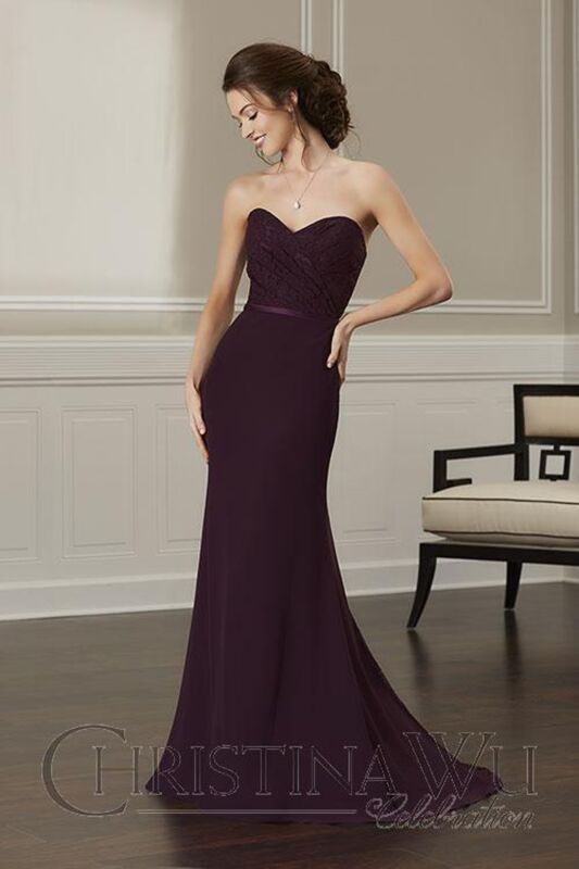 Christina Wu 22894 Strapless Sweetheart Neck Bridesmaid Dress - Stock Only