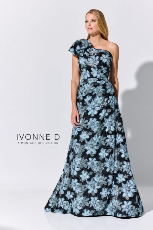 Ivonne D Exclusively for Mon Cheri ID326 Bow Strap A-Line Dress