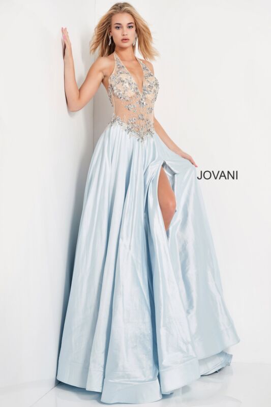 Light-Blue/Nude