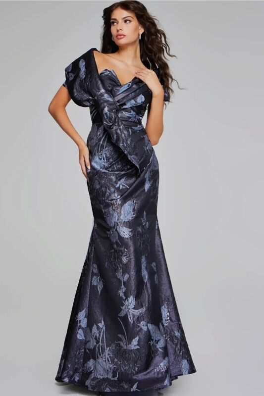 Jovani 40309 Strapless Floral Dress
