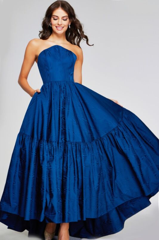 Jovani 26152 High Low Strapless Dress