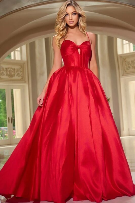 Jovani 43199 Sweetheart Neckline Lace-Up Corset Dress