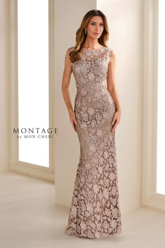Montage by Mon Cheri 119958 Ombre Lace Mother of the Bride Gown