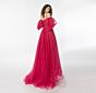 Ava Presley 28556 Cold-Shoulder Balloon Sleeve Dress