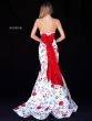 Sherri Hill 51882 Strapless Floral Print Formal Gown