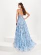 Tiffany Designs 16097 Slit Skirt Illusion Corset Dress