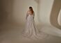 Mori Lee 3395 Lenora Removable Sleeve Open Back Plus Size Wedding Gown