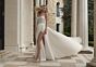Mori Lee 2613 Pilar A-line High Slit Wedding Gown
